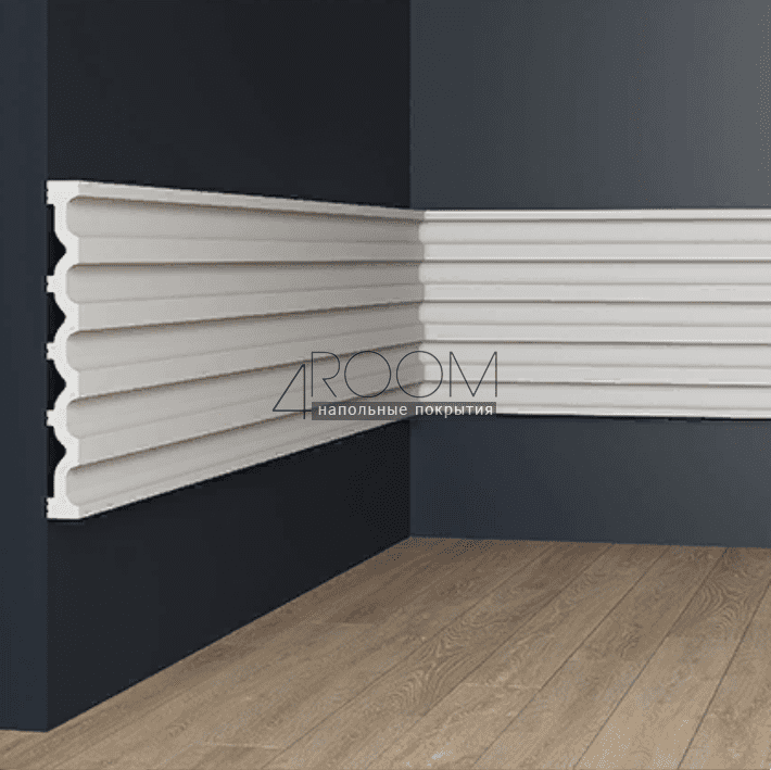 3D декоративная панель из дюрополимера Европласт New Art Deco 6.59.802-280, 251х25х2800мм (под покраску)