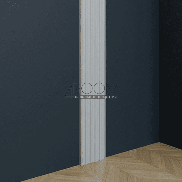 3D декоративная панель из дюрополимера Европласт New Art Deco 6.59.802-280, 251х25х2800мм (под покраску)