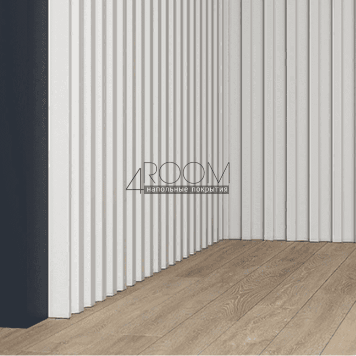3D декоративная панель из дюрополимера Европласт New Art Deco 6.59.802, 251х25х2000мм (под покраску)