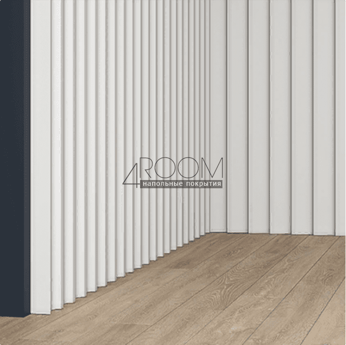 3D декоративная панель из дюрополимера Европласт New Art Deco 6.59.801, 251х25х2000мм (под покраску)