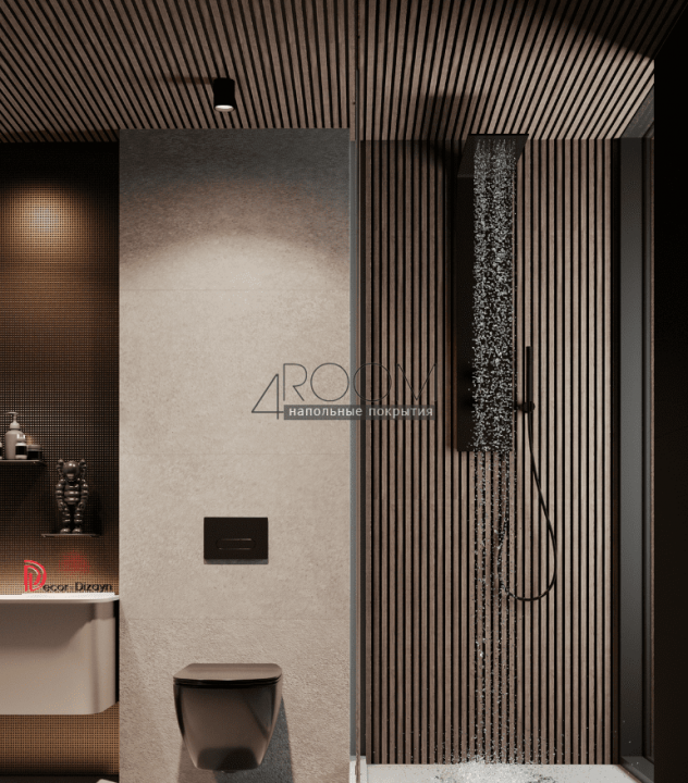 Цветная декоративная 3D панель из дюрополимера Decor-Dizayn 904-66SH (150х10х3000мм)