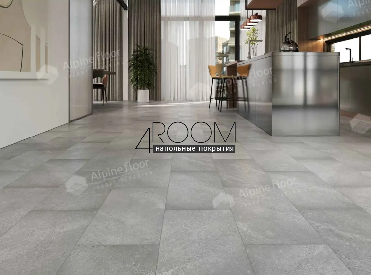 Кварц-виниловая, клеевая LVT плитка Alpine Floor Light Stone LVT, Блайд ECO-15-16, 608х303х2,5мм, 43 класс