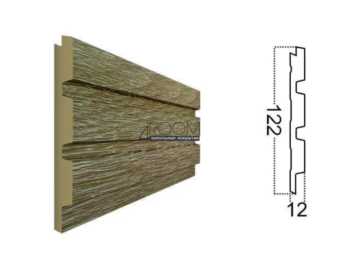 Стеновая 3D Панель Paolo Arte Konture, Kr204SP-10/2,7 Клён, 122х12х2700мм
