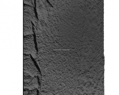 Стеновая Панель из полиуретана Камень Paolo Arte Rock k001-5, тёмно-серый, 1200х600х30мм
