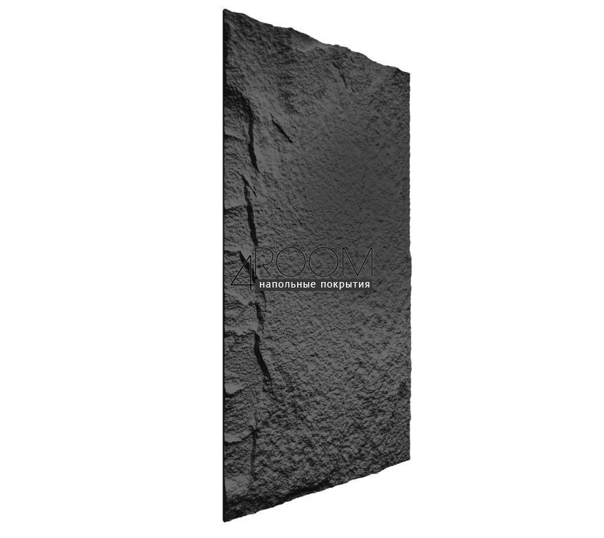 Стеновая Панель из полиуретана Камень Paolo Arte Rock k001-5, тёмно-серый, 1200х600х30мм