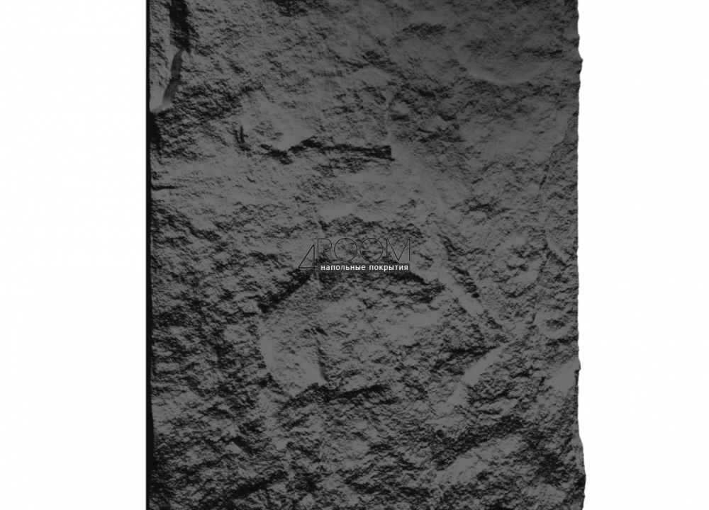 Стеновая Панель из полиуретана Камень Paolo Arte Rock k005-5, тёмно-серый, 1200х600х30мм