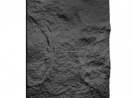 Стеновая Панель из полиуретана Камень Paolo Arte Rock k009-5, тёмно-серый, 1200х600х30мм