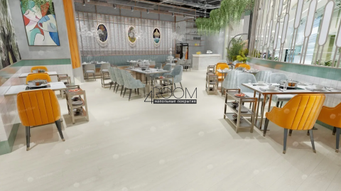 Каменно-полимерная замковая SPC плитка Alpine Floor Зимний лес ECO 9-5 MC, 1220х183мм, 6/0,55мм с встроенной подложкой, 43 класс