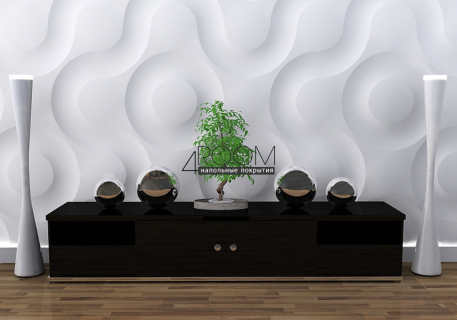 3D Панель из гипса АЛИВИЯ, 500х500х30