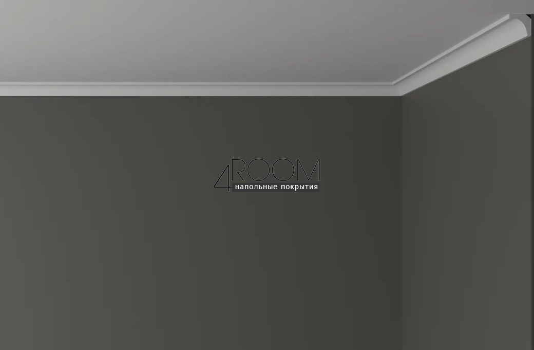 Потолочный плинтус/карниз из дюрополимера под покраску Decor-Dizayn DD626, 19х19х2000мм