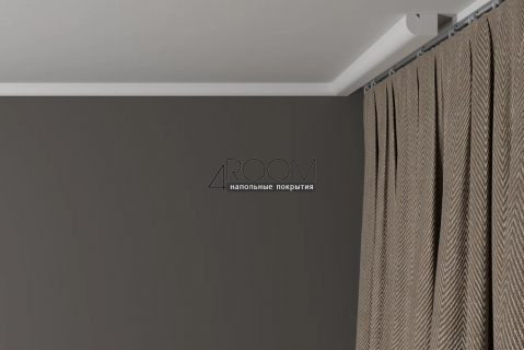 Потолочный плинтус/карниз из дюрополимера под покраску Decor-Dizayn DD02, 19х12х2000мм