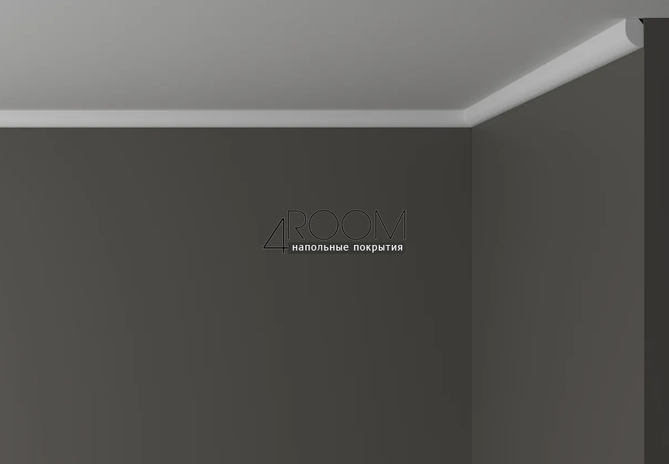 Потолочный плинтус/карниз из дюрополимера под покраску Decor-Dizayn DD02, 19х12х2000мм