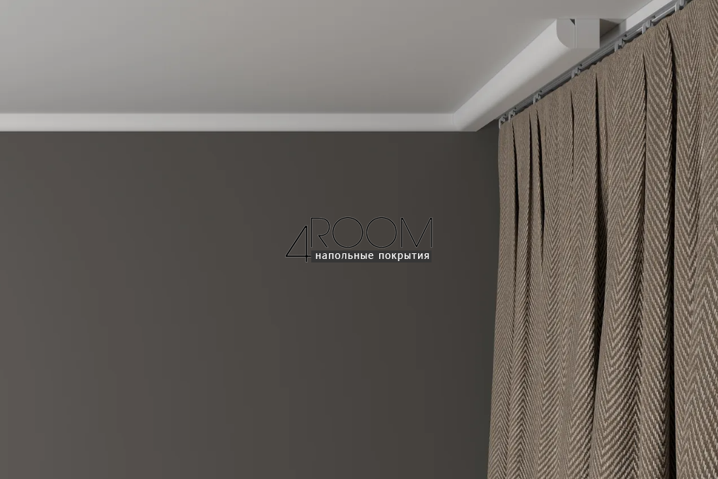 Потолочный плинтус/карниз из дюрополимера под покраску Decor-Dizayn DD02, 19х12х2000мм