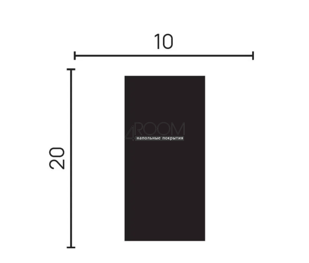 Потолочный плинтус/карниз из дюрополимера под покраску Decor-Dizayn DD610, 20х10х2000мм