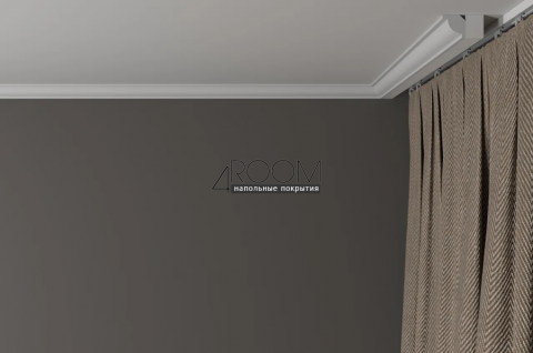 Потолочный плинтус/карниз из дюрополимера под покраску Decor-Dizayn DD38, 20х20х2000мм