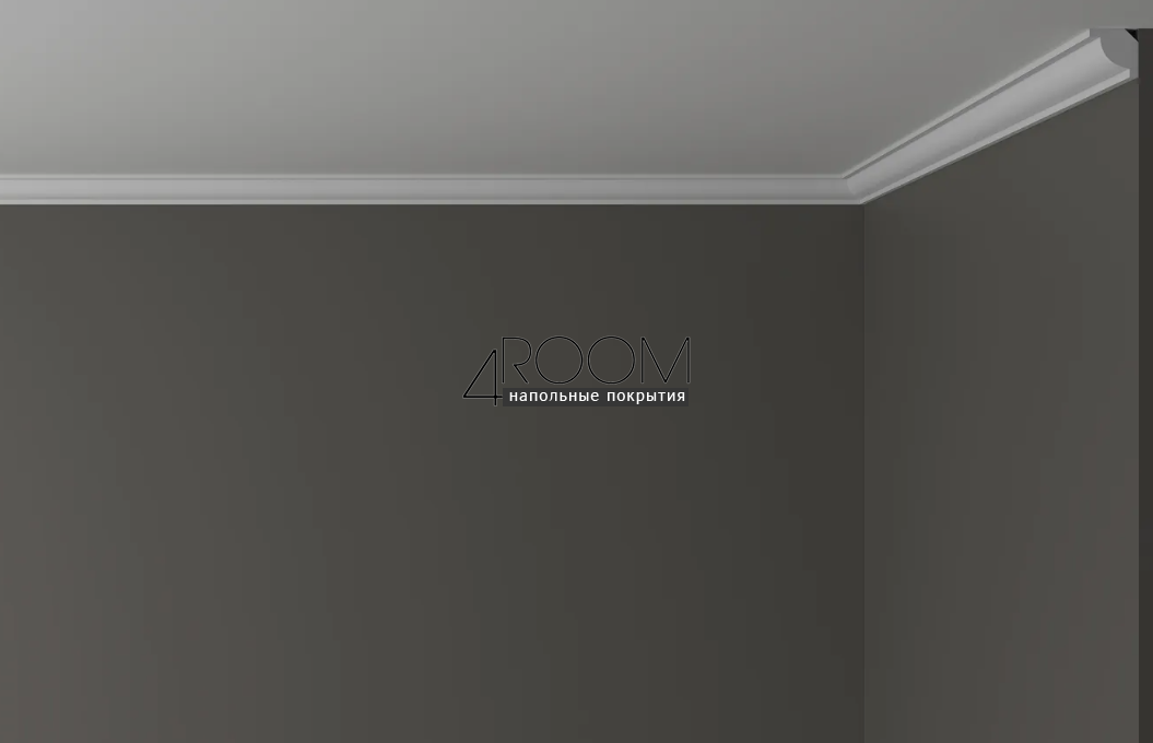Потолочный плинтус/карниз из дюрополимера под покраску Decor-Dizayn DD38, 20х20х2000мм