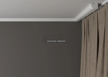 Потолочный плинтус/карниз из дюрополимера под покраску Decor-Dizayn DD09, 21х14х2000мм