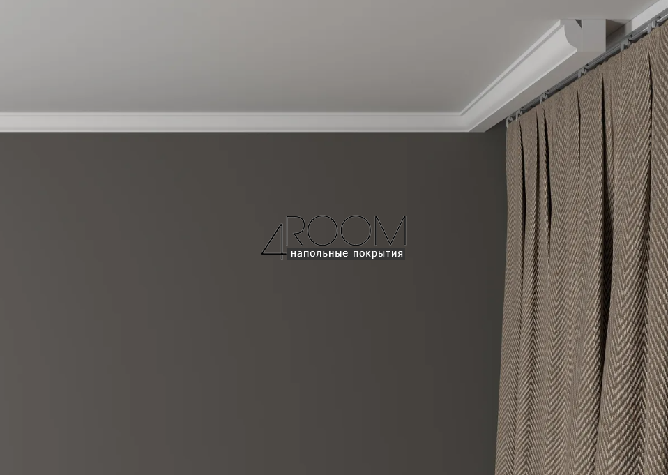 Потолочный плинтус/карниз из дюрополимера под покраску Decor-Dizayn DD09, 21х14х2000мм