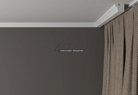 Потолочный плинтус/карниз из дюрополимера под покраску Decor-Dizayn DD34, 25х15х2000мм