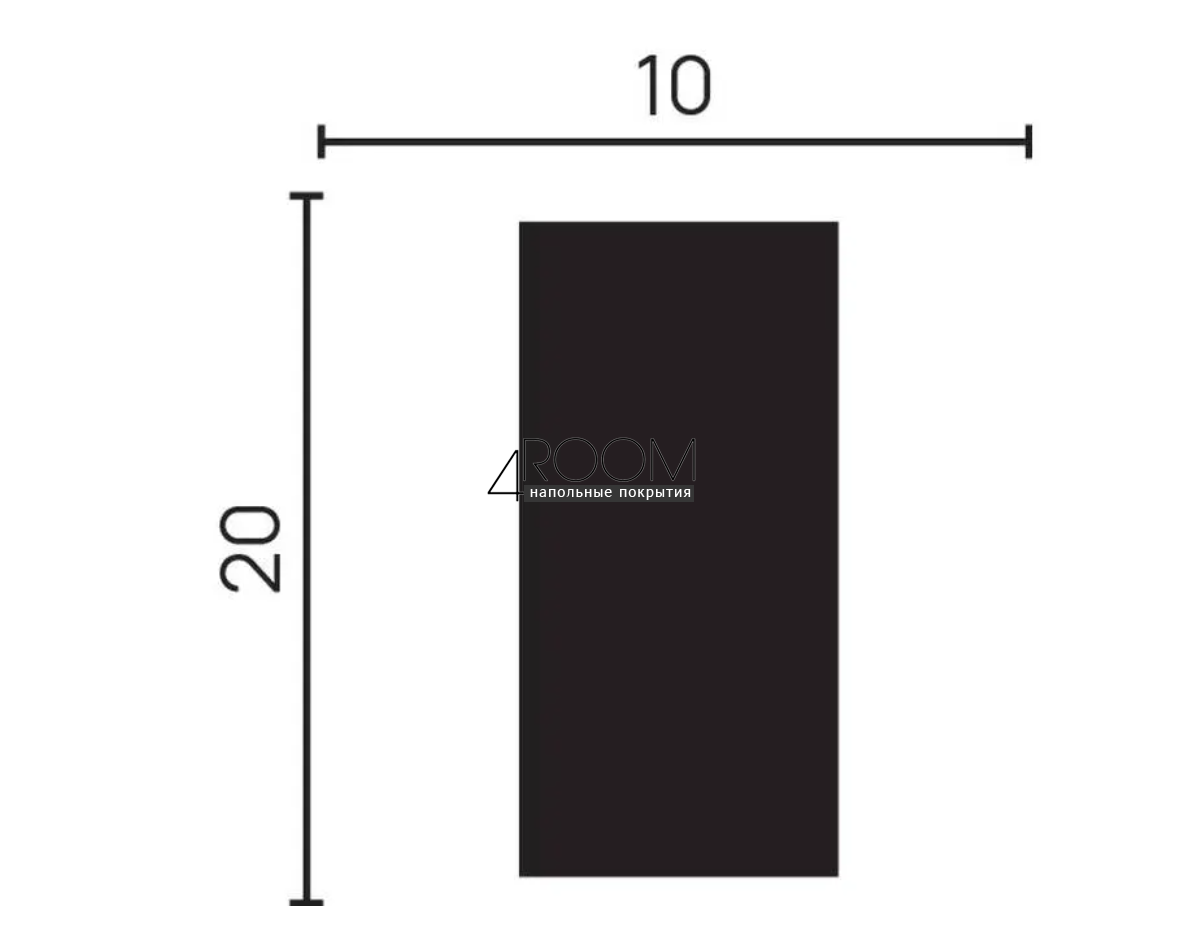 Плинтус из дюрополимера под покраску Decor-Dizayn DD610, 20х10х2000мм