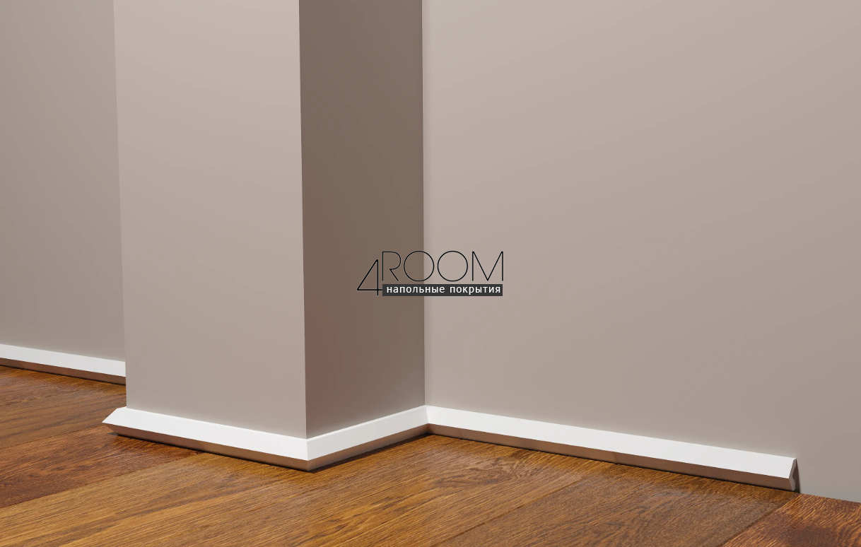 Плинтус из дюрополимера под покраску Decor-Dizayn DD642(3м), 20х13х3000мм