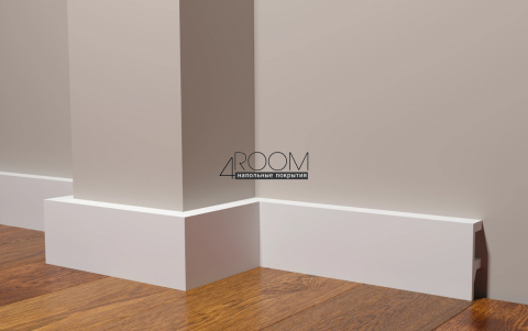 Плинтус из дюрополимера под покраску Decor-Dizayn DD615, 80х25х2000мм