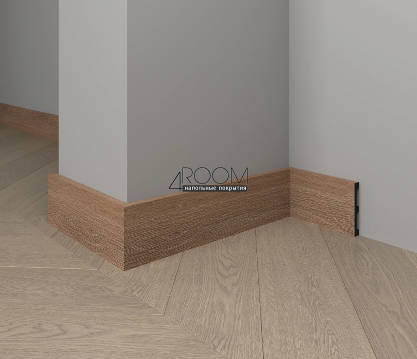 Цветной плинтус из дюрополимера Decor-Dizayn 708-90SH, 80х13х2400мм