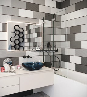 Декоративная 3D панель под покраску из дюрополимера Decor-Dizayn DD920(2m), 220х10х2000мм