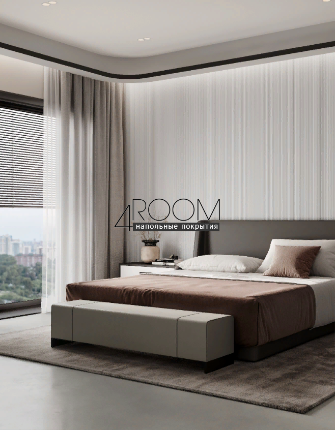 Стеновая 3D панель под покраску Bello Deco СП08/2,6, 200х10х2600мм