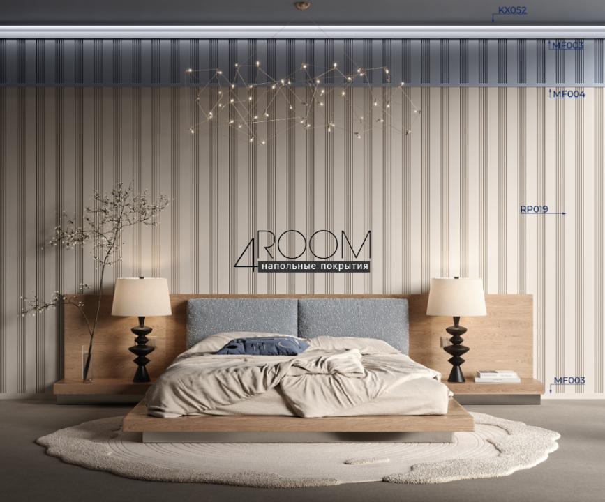 3D панель из дюрополимера под покраску Cosca RP019, 156х12х2800мм