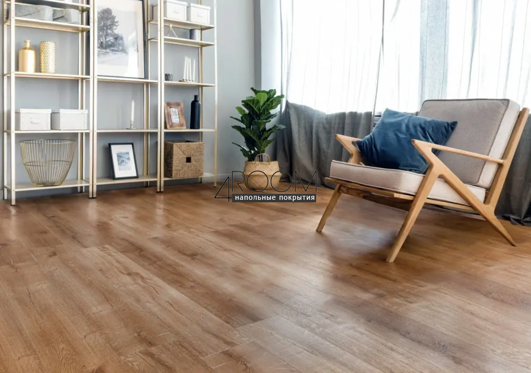 Каменно-полимерная замковая SPC плитка Alpine Floor Натуральное дерево (Real Wood), Королевский дуб Royal ECO 2-1 MC, 1220х183мм, 4/0,5мм, 43 класс