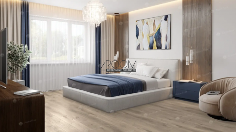 Каменно-полимерная замковая SPC плитка Alpine Floor Премиальный XL (Premium XL), Натуральный первозданный дуб отбеленный ABA ECO 7-5 MC, 1524х180мм, 8/0,5мм, 43 класс