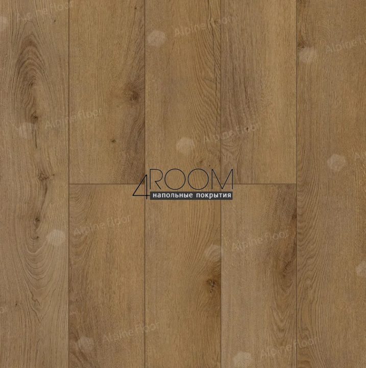 Каменно-полимерная замковая SPC плитка Alpine Floor Премиальный XL (Premium XL), Дуб Сириус ABA ECO 7-30 MC 1800х229мм, 8/0,5мм, 43 класс