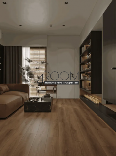 Каменно-полимерная замковая SPC плитка Alpine Floor Премиальный XL (Premium XL), Дуб Табачный ABA ECO 7-34 MC, 1524х180х8/0,5мм, 43 класс
