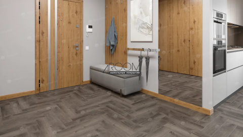 Каменно-полимерная замковая SPC плитка Alpine Floor Изящный паркет (Light Parquet), Дуб Мерга ЕСО 13-13 MC, 600х125х4/0,5мм, 43 класс