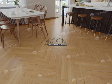 Каменно-полимерная замковая SPC плитка Alpine Floor Изящный паркет (Light Parquet), Дуб Хатиса ЕСО 13-27 MC, 600х125х4/0,5мм, 43 класс