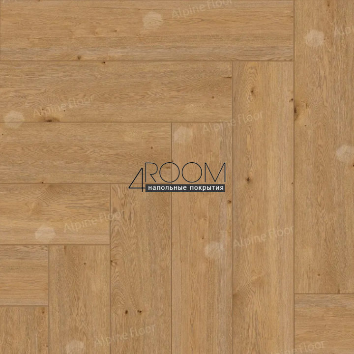 Каменно-полимерная замковая SPC плитка Alpine Floor Изящный паркет (Light Parquet), Дуб Хатиса ЕСО 13-27 MC, 600х125х4/0,5мм, 43 класс
