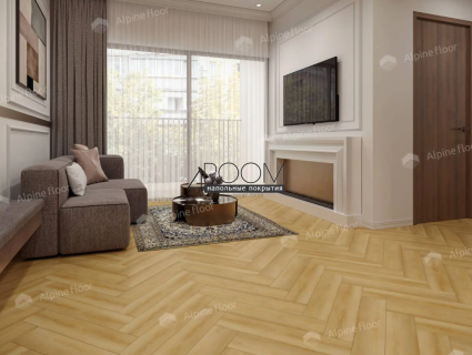 Каменно-полимерная замковая SPC плитка Alpine Floor Изящный паркет (Light Parquet), Дуб Батейн ЕСО 13-29 MC, 600х125х4/0,5мм, 43 класс