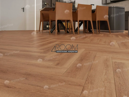 Каменно-полимерная замковая SPC плитка Alpine Floor Изящный паркет (Light Parquet), Дуб Капелла ЕСО 13-31 MC, 600х125х4/0,5мм, 43 класс