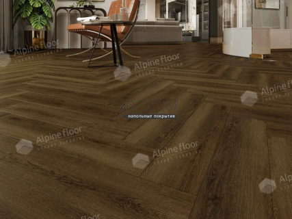 Каменно-полимерная замковая SPC плитка Alpine Floor Изящный паркет (Light Parquet), Дуб Далим ЕСО 13-33 MC, 600х125х4/0,5мм, 43 класс
