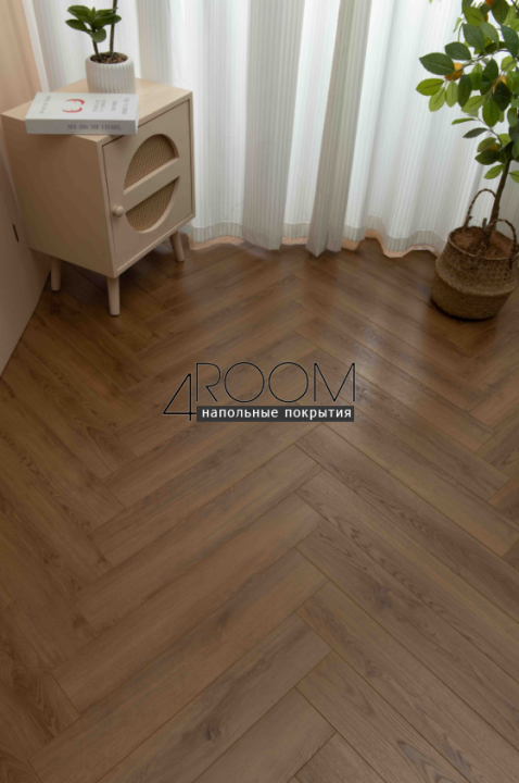 Ламинат ёлочка Laminext Амбиция / Ambition А009 Дуб Балк, 606х101х8мм