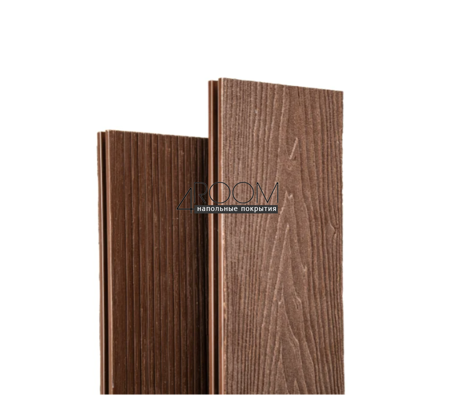 Террасная доска МПК "Верста" 150х24 3D тиснение, шоколад