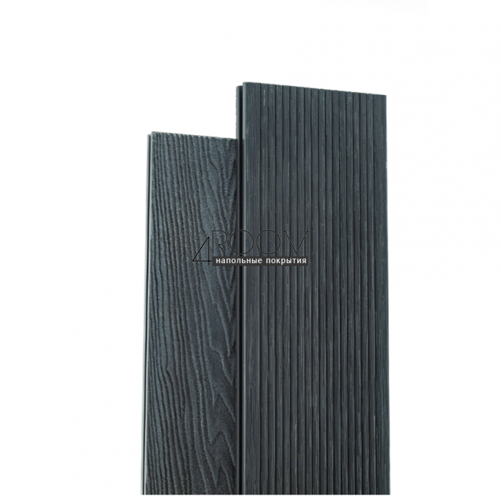 Террасная доска МПК "Верста" 150х24 3D тиснение, серый