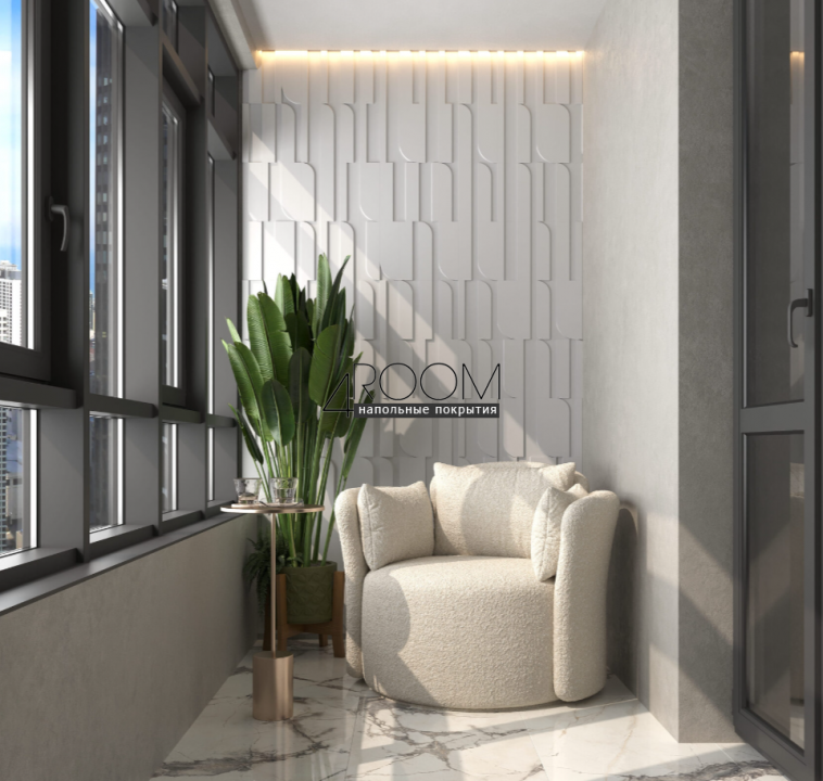 Декоративная плитка Decoplum под покраску TaDiMi 5, 296х99х6мм