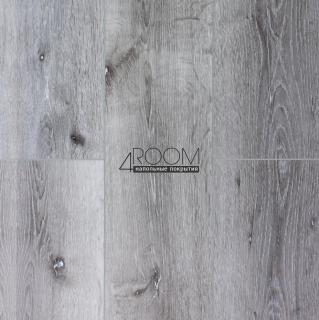 Кварц-виниловая клеевая LVT плитка Акпласт Wood 4V LVT Дуб Серый W LVT 010, 1200х180х2,5мм/0,3мм, 34/43 класс