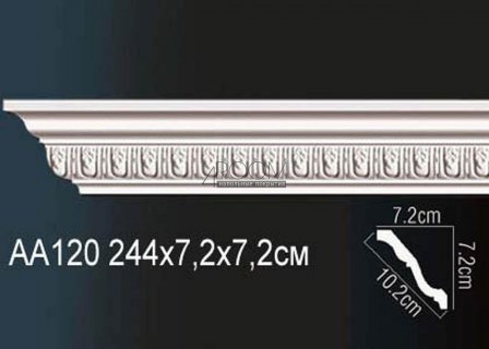 Потолочный карниз с рисунком Perfect AA120  7,2х7,2х2440