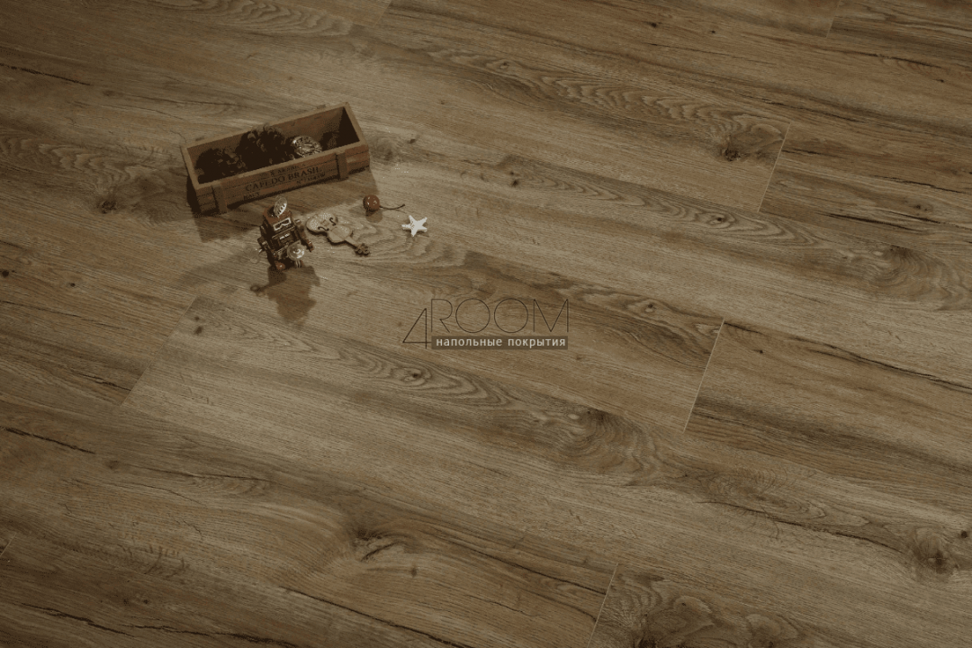 Каменно-полимерная плитка SPC Zeta Floors La Casa CL211-8 Sienna Сиена 1280x180x4 мм, 43 класс