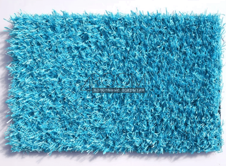 Искусственная трава Deco Sky Blue Деко Голубая 20 мм