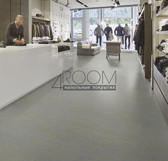 Натуральный линолеум Marmoleum Solid Slate (Мармолеум Слейт) e 3747/e374735 Lakeland shale