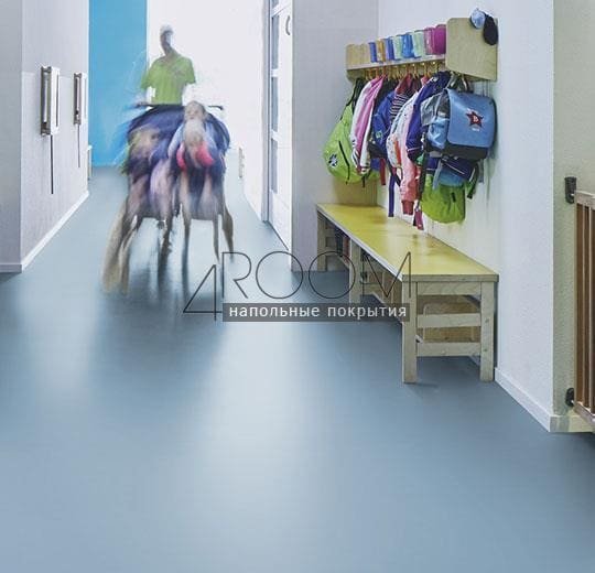 Натуральный линолеум Marmoleum Solid Walton (Мармолеум Валтон) 3360/336035 vintage blue